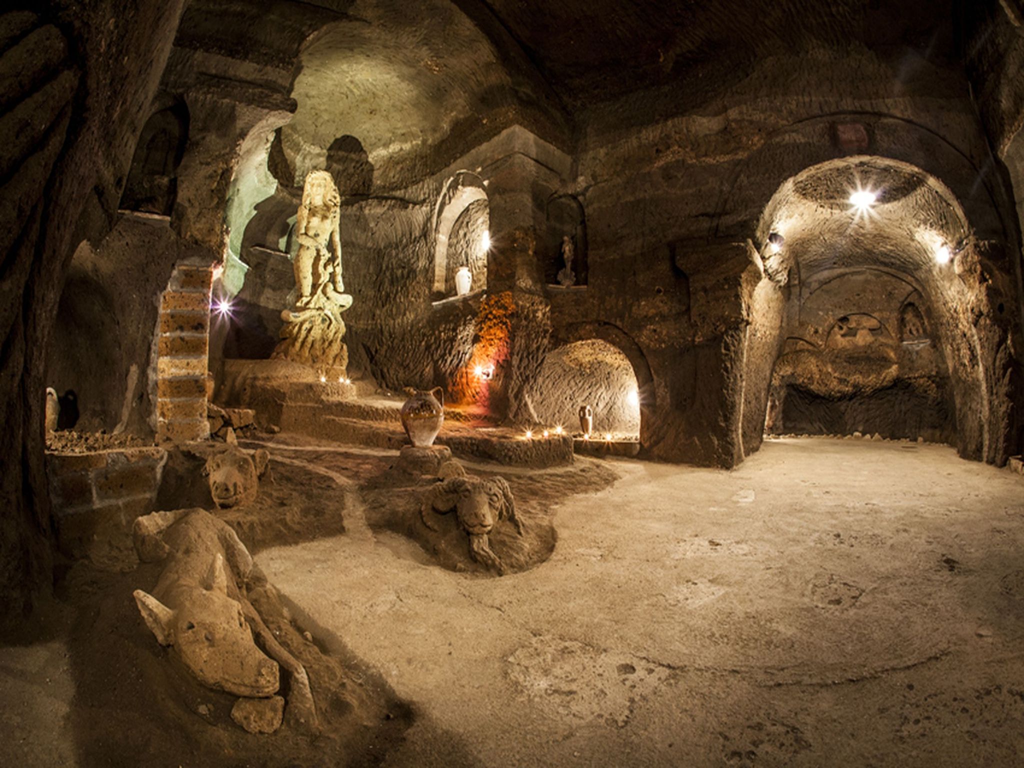 Etruscan caves Orvieto